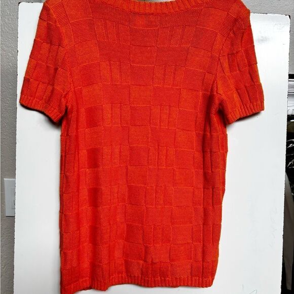 Christopher&  Banks short sleeve orange size small - Picture 4 of 11